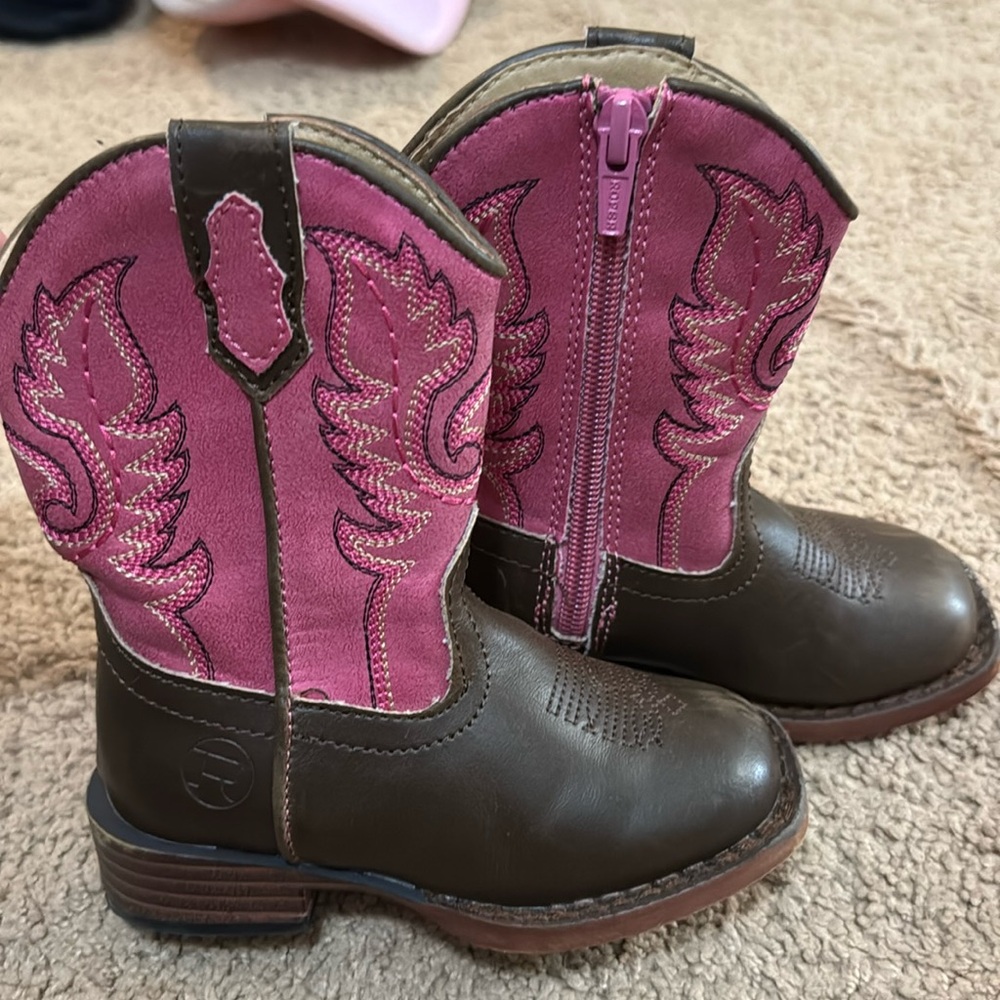 Pink Toddler Cowboy Boots